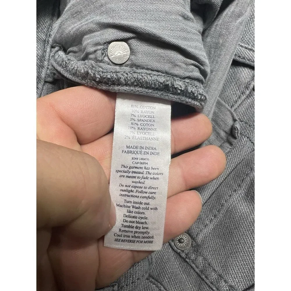 Faherty Comfort Twill Jeans Mens 30x29 Slate Gray Stretch Straight Leg - Picture 5 of 13